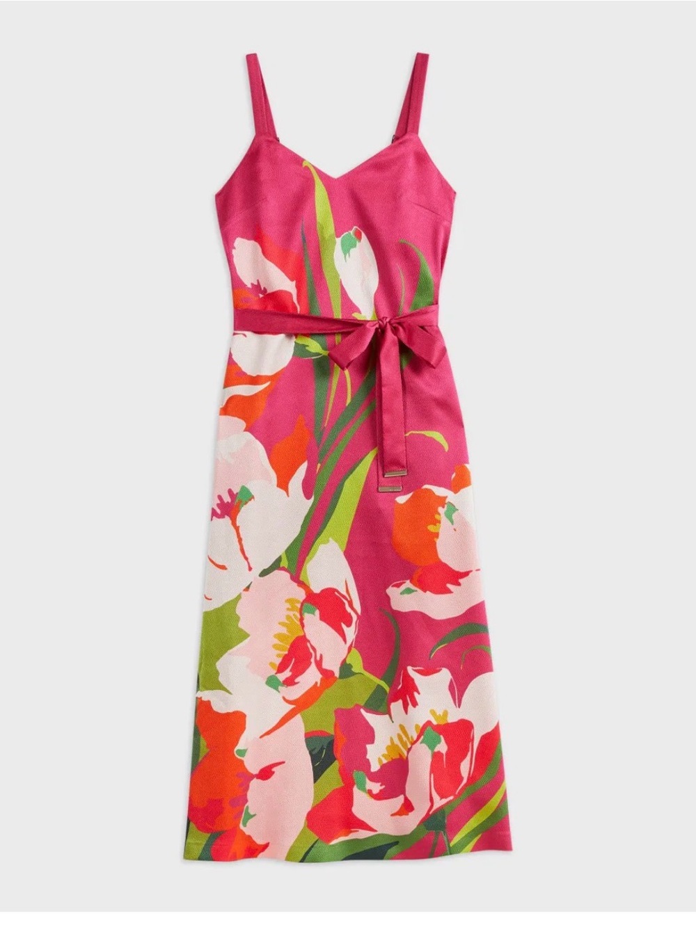 Ted Baker Pink Floral Midi Slip Dress